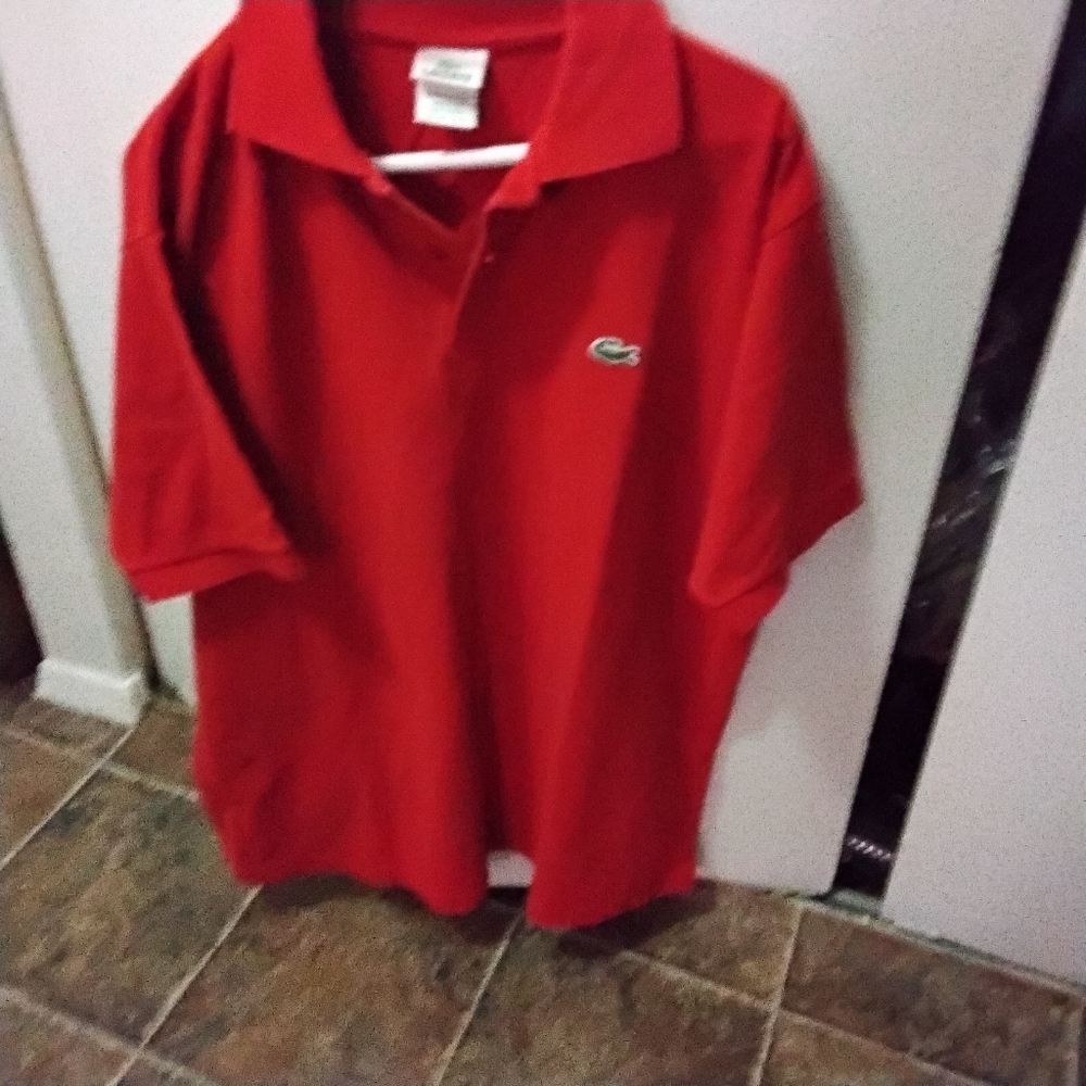 Men lactose  red shirt